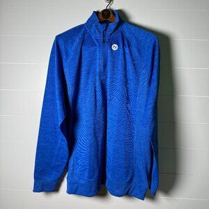 NWT Under Armour Cold Gear Golf Loose Fit Royal Blue Quarter Zip XL